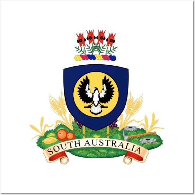 Coat of arms of South Australia Wall Art by Wickedcartoons